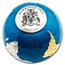 2024 Barbados 5 oz Silver Blue Marble Earth (with Box & COA)