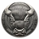 2024 Binary Bull United Crypto States 2 oz Antique Silver