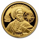 2024 Burundi 1/2 Gram Gold 700th Anniversary Death of Marco Polo