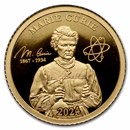 2024 Burundi 1/2 Gram Gold 90th Anniversary Death of Marie Curie