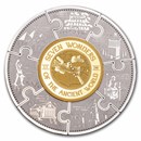 2024 Burundi 5 oz Silver The Wonders of the World Puzzle Coin