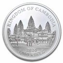 2024 Cambodia 1 oz Silver Lost Tigers Colorized BU (in Capsule)