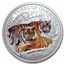 2024 Cambodia 1 oz Silver Lost Tigers Colorized BU (in Capsule)