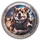 2024 Cameroon 1 oz Silver AI•NIMALS Dog Astronaut (w/ Box & COA)