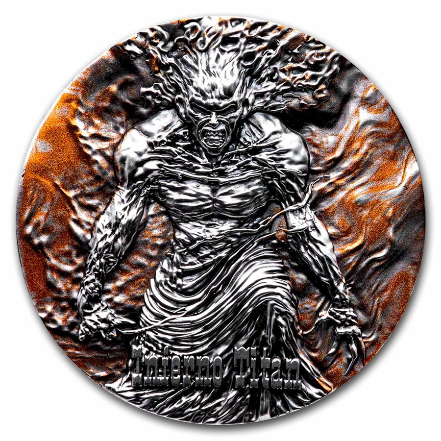 2024 Cameroon 2 oz Silver The inferno Titan (with Box & COA)