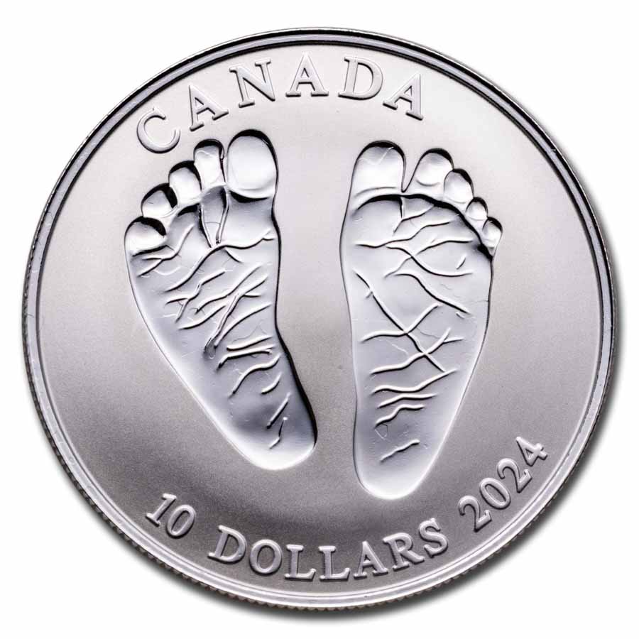 2024 Canada 1 2 Oz Silver 10 Welcome Baby Reverse Proof   2024 Canada 1 2 Oz Silver 10 Welcome Baby Reverse Proof 288710 Slab 