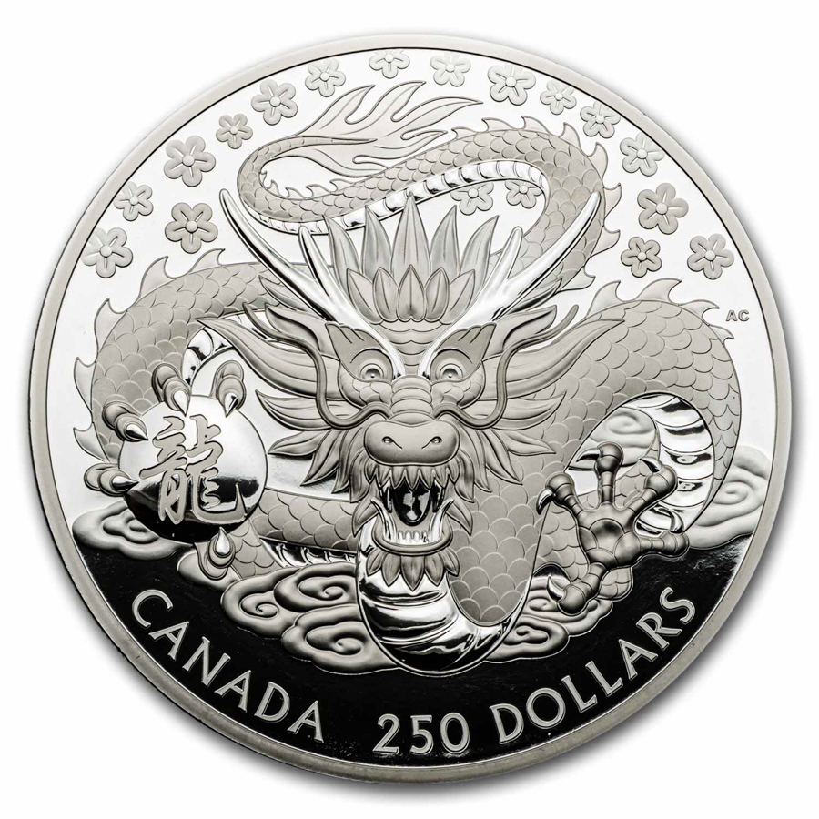 Buy 2024 Canada 1 Kilo Silver Year Of The Dragon Prf APMEX   2024 Canada 1 Kilo Silver 250 Year Of The Dragon Proof 279804 Slab 