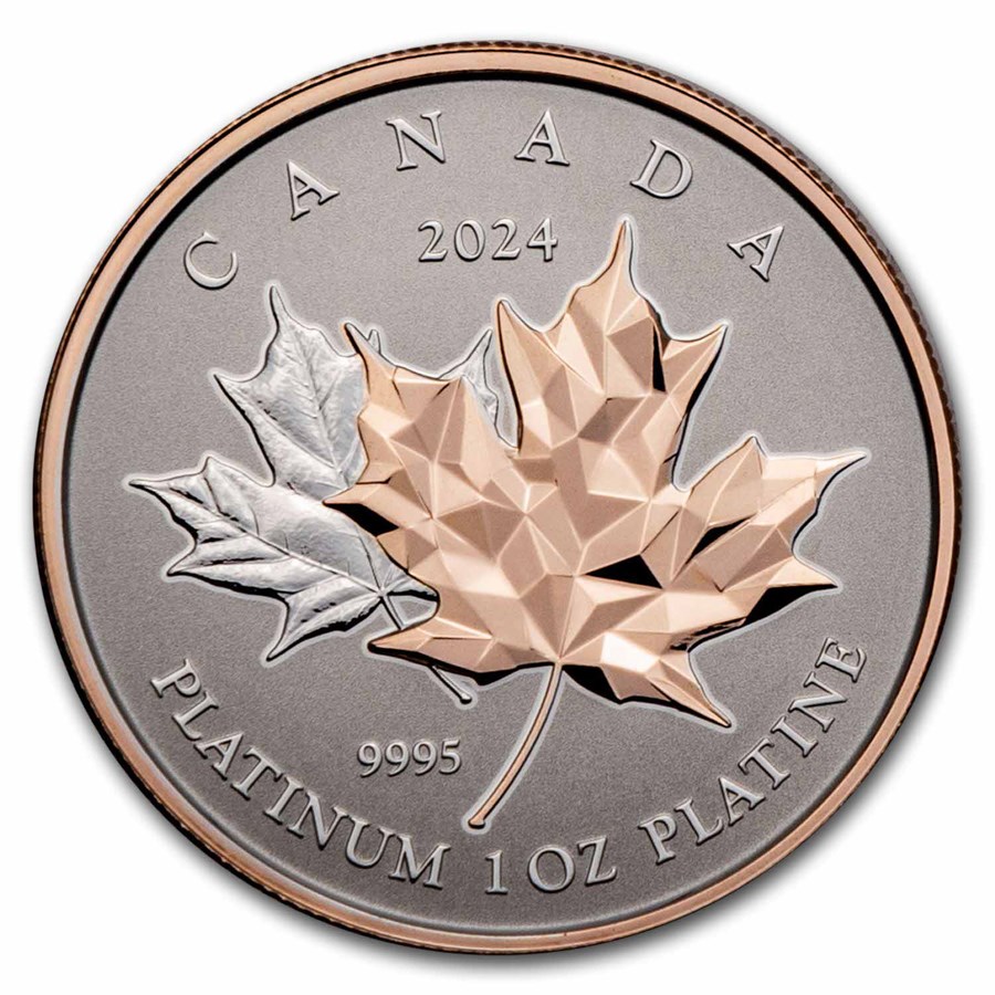 2024 Canada 1 oz Platinum $300 Maple Leaf Forever