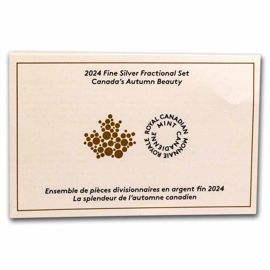 2024 Canada 5 Coin Silver Canada S Autumn Beauty Fractional Set   2024 Canada 5 Coin Silver Canadas Autumn Beauty Fractional Set 281716 J 