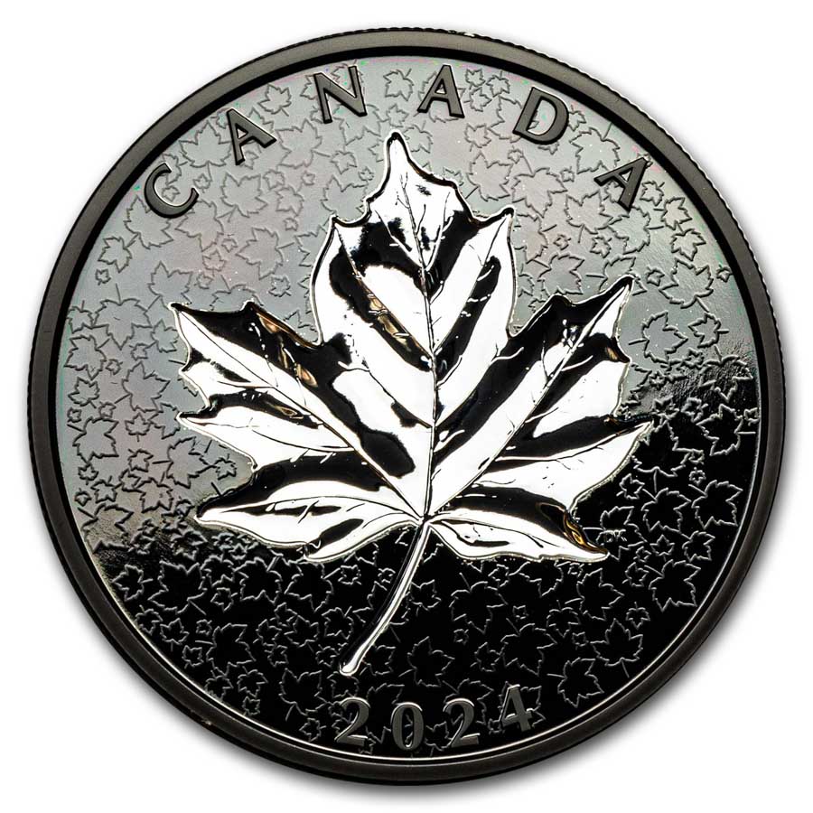 Buy 2024 Canada 5 oz Silver Maple Leaves in Motion | APMEX