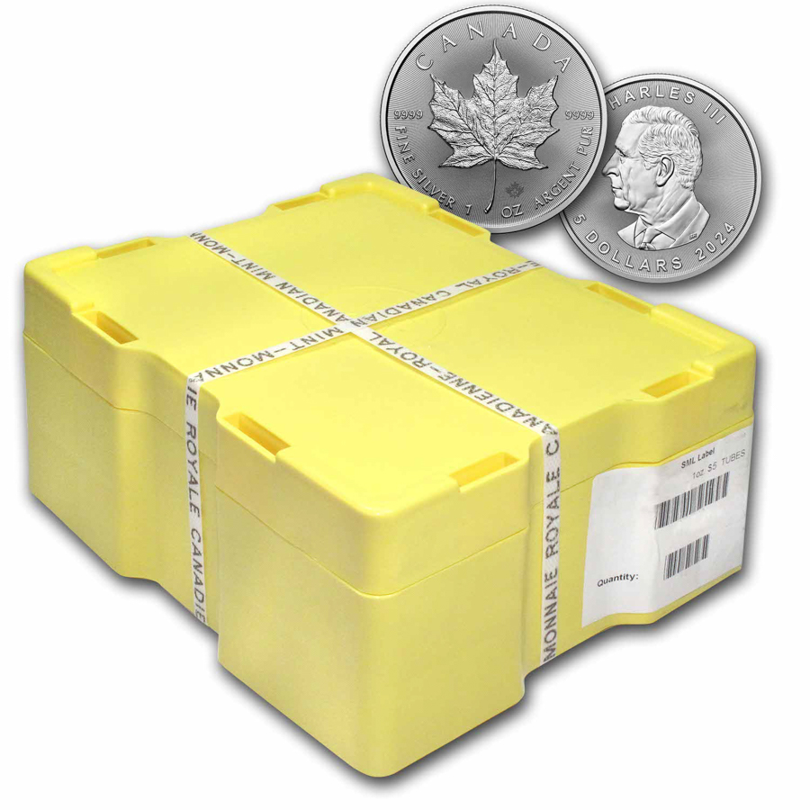 2024 Canada 500 Coin Silver Maple Leaf Monster Box Sealed   2024 Canada 500 Coin Silver Maple Leaf Monster Box Sealed 284850 Slab 