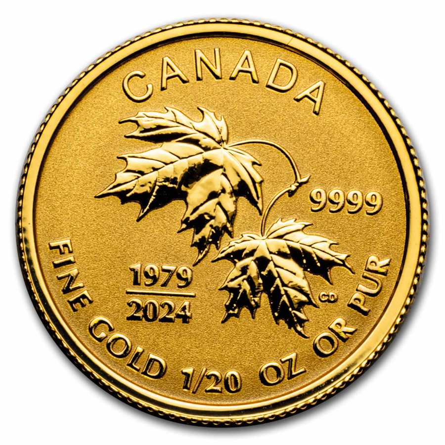 Buy 2024 Canada Gold 45th Anniv Of The Gold Maple Leaf Fractional Set   2024 Canada Gold 45th Anniv Of The Gold Maple Leaf Fractional Set 279796 E 