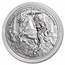 2024 Carpathians 1 oz Silver Red Horse BU