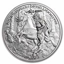 2024 Carpathians 1 oz Silver Red Horse BU