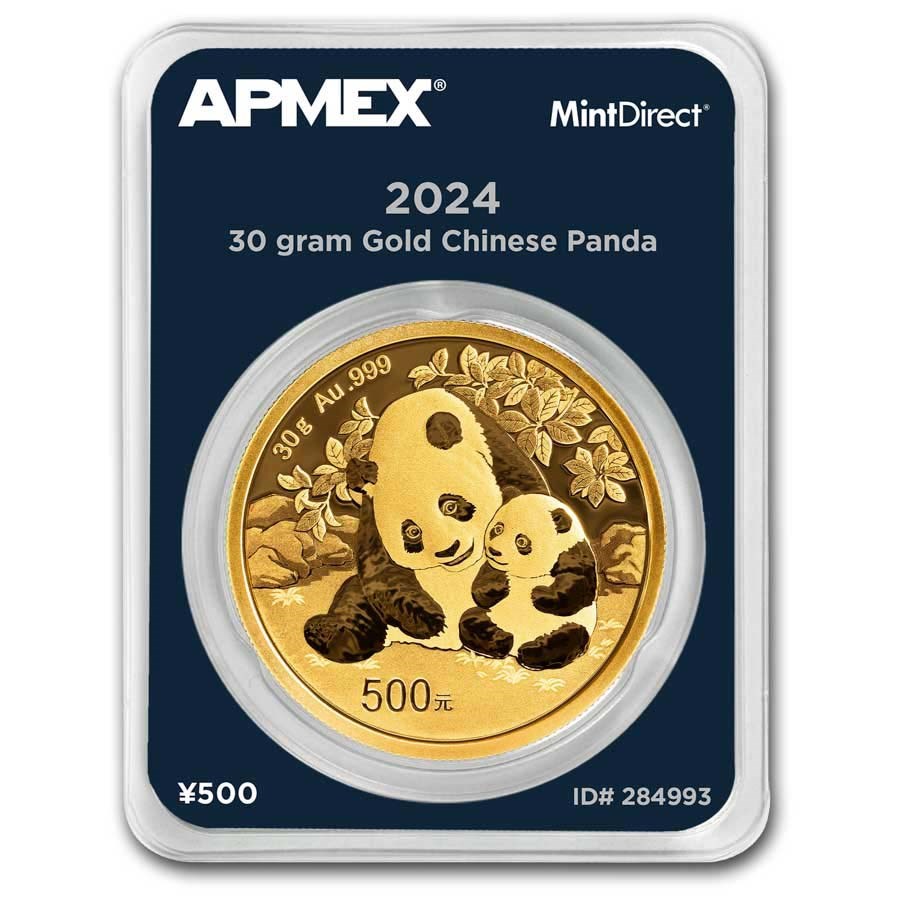 2024 China 30 gram Gold Panda BU (MintDirect® Single)