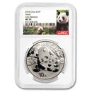2024 China 30 gram Silver Panda MS-70 NGC (Early Release)