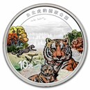 2024 China 30 gram Silver Siberian Tiger and Amur Leopard