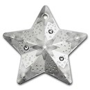 2024 Cook Islands 1 oz Silver Holiday Ornament: Starry Sky Star