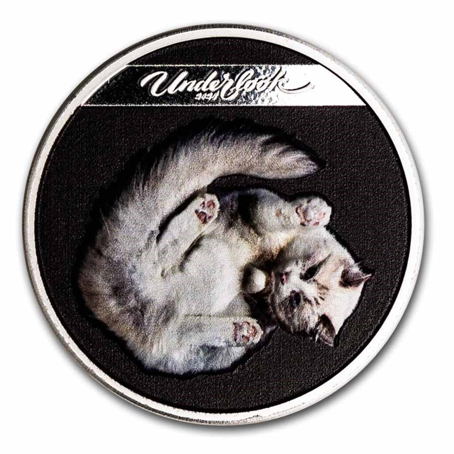 2024 Cook Islands 1 oz Silver Proof Underlook: Under-Cat