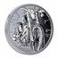 2024 Cook Islands 2 oz Silver Train: Motorbike Black Proof