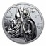 2024 Cook Islands 2 oz Silver Train: Motorbike Black Proof