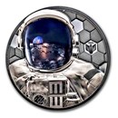 2024 Cook Islands 3 oz Silver Real Heroes: Astronaut