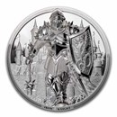 2024 Cook Islands 5 oz Silver Iron Knight (with Box & COA)