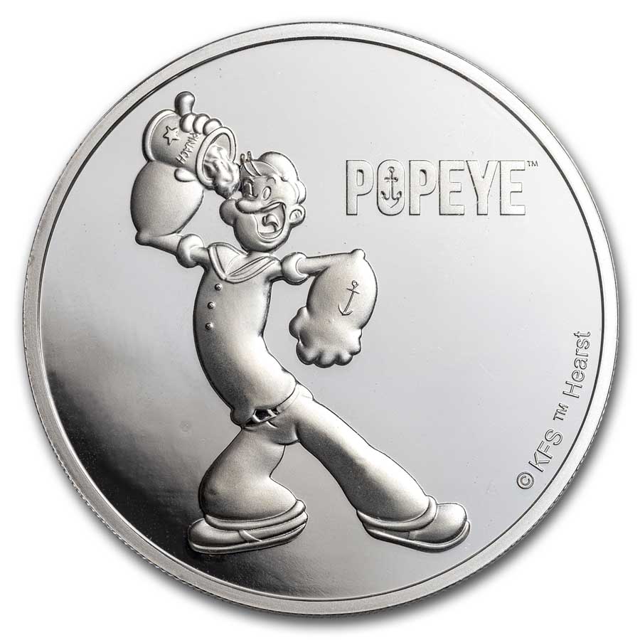 Buy 2024 Fiji 1 oz Silver Popeye the Sailor Man BU | APMEX