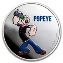 2024 Fiji 1 oz Silver Popeye the Sailor Man Colorized
