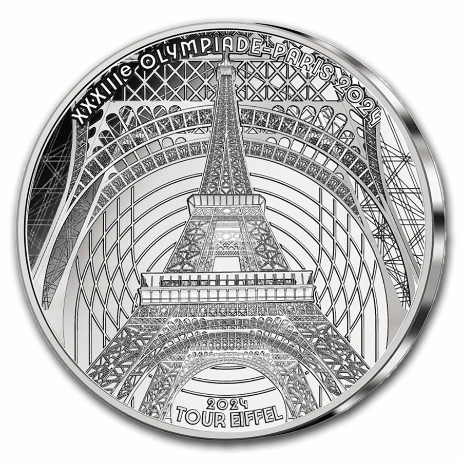 2024 France €10 Silver Paris 2024 Olympics: Eiffel Tower