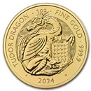 2024 GB 1 oz Gold The Royal Tudor Beasts Tudor Dragon BU