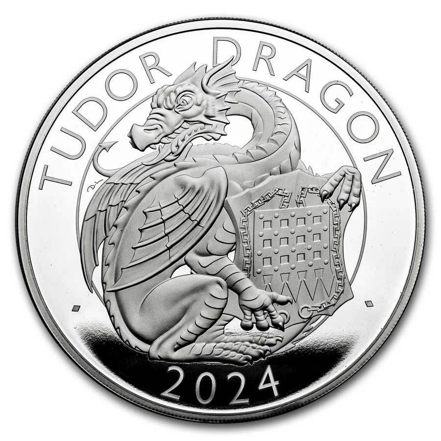 Buy 2024 10 oz Silver Royal Tudor Beasts Dragon Prf | APMEX