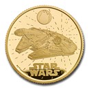 2024 GB Star Wars: Millennium Falcon 1/4 oz Gold £25 Prf Coin