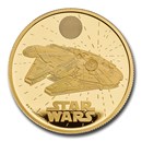 2024 GB Star Wars: Millennium Falcon 1 oz Gold £100 Prf Coin