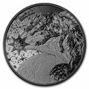 2024 Germania Ragnarok: Skoll 1 oz Black Silver BU