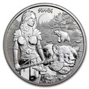 2024 Germania Valkyries: Solveig 1 oz Silver Round BU