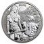 2024 Germania Valkyries: Solveig 1 oz Silver Round BU