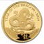 2024 Great Britain 1/4 oz Gold Year of the Dragon Prf (Box & COA)