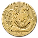 2024 Great Britain 1 oz Gold St. George and the Dragon BU