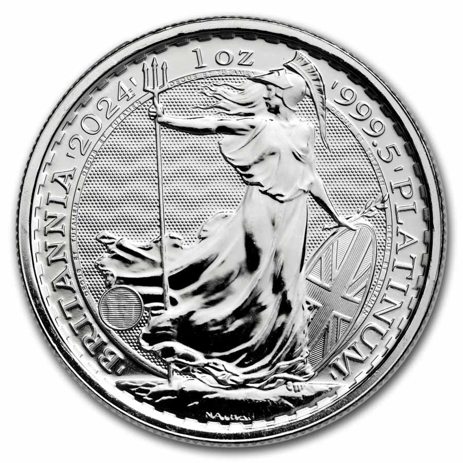 2024 Great Britain 1 Oz Platinum Britannia BU King Charles III   2024 Great Britain 1 Oz Platinum Britannia Bu King Charles Iii 283130 Obv 