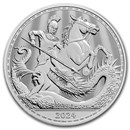 2024 Great Britain 1 oz Silver St. George and the Dragon BU