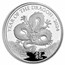 2024 Great Britain 1 oz Silver Year of the Dragon Prf (Box & COA)