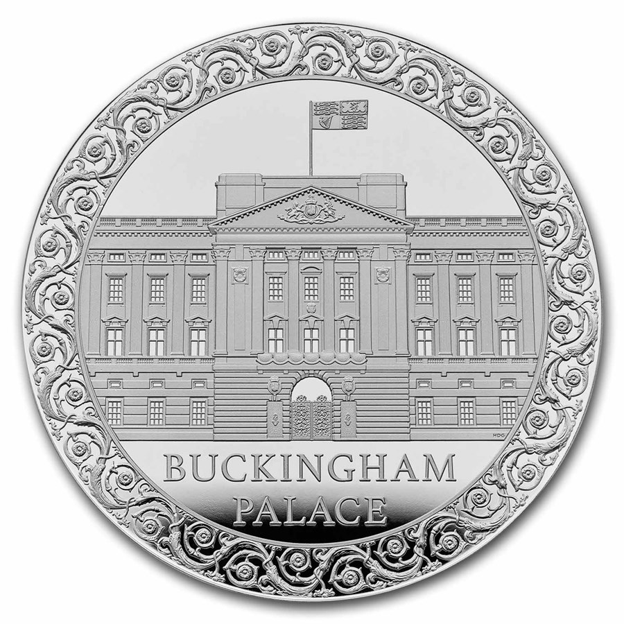 2024 Great Britain £5 Silver Buckingham Palace Pf (w/Box & COA)