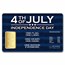 2024 Independence Day 4th of July 1/10 oz Gold BU (in Assay card)