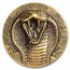 2024 Ivory Coast 1 oz Gold Big Five Asia Haut Relief Cobra