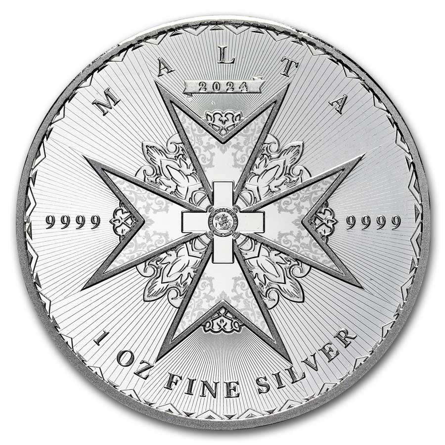 2024 Malta 1 oz Silver €5 Maltese Cross BU