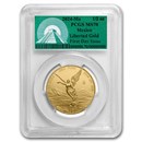 2024 Mexico 1/2 oz Gold Libertad MS-70 PCGS (FDI, Green Label)