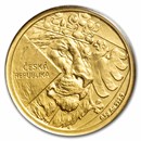 2024 Niue 1/2 gram Gold Czech Lion BU