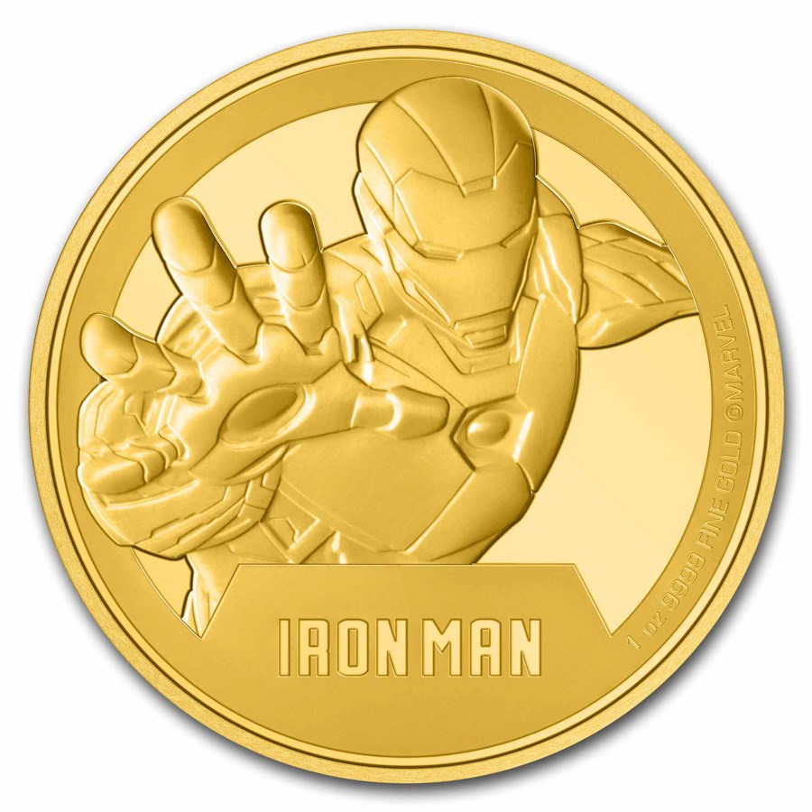 2024 Niue 1 oz Gold Coin $250 Marvel: Iron Man™ (Box & COA)