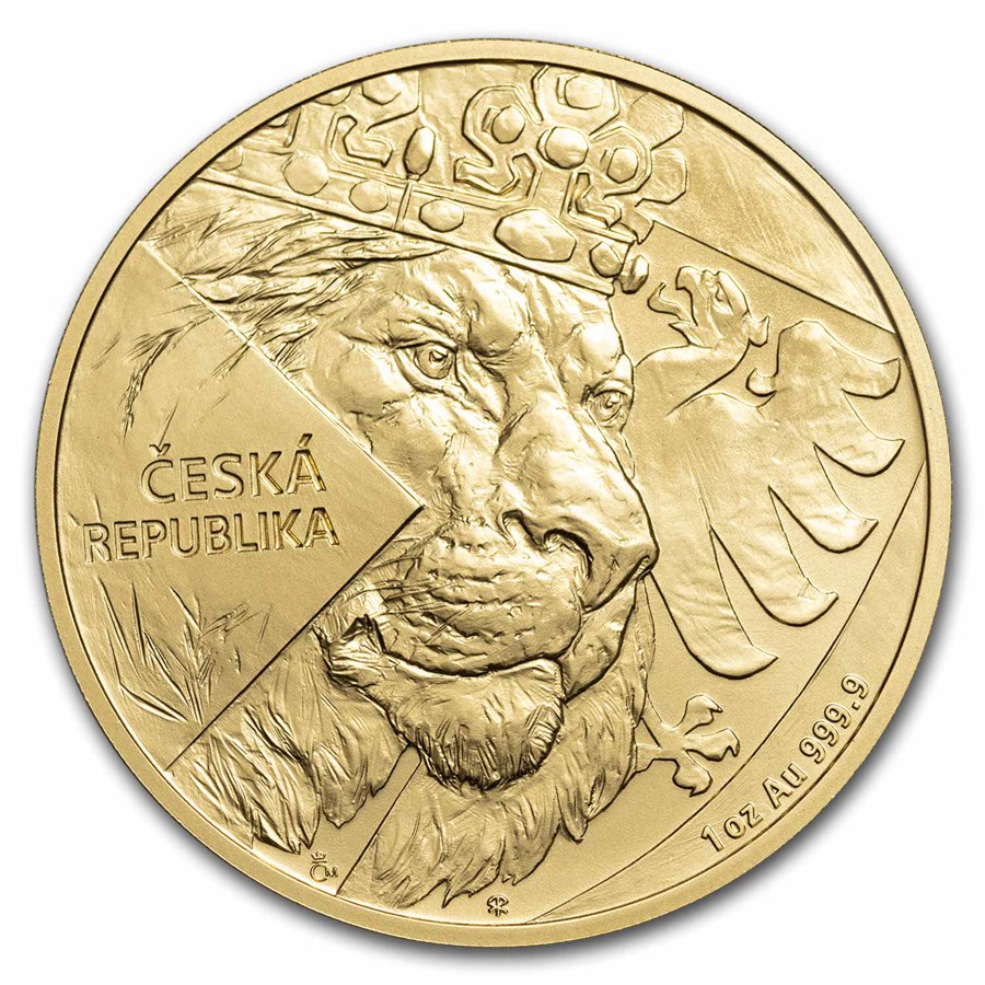 2024 Niue 1 oz Gold Czech Lion BU